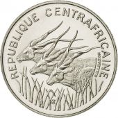 Central African Republic, 100 Francs, 1971, Paris, MS(65-70), Nickel, KM:6