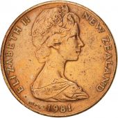 Nouvelle-Zlande, Elizabeth II, 2 Cents, 1981, TTB+, Bronze, KM:32.1