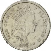 Isle of Man, Elizabeth II, 5 Pence, 1993, Pobjoy Mint, AU(50-53), Copper-nickel