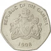 GAMBIA, THE, Dalasi, 1998, AU(50-53), Copper-nickel, KM:59