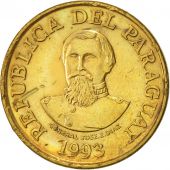 Paraguay, 100 Guaranies, 1993, AU(55-58), Brass plated steel, KM:177a