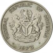 Nigeria, Elizabeth II, 5 Kobo, 1973, AU(55-58), Copper-nickel, KM:9.1