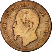 Italie, Vittorio Emanuele II, 10 Centesimi, 1862, Milan, TB, Cuivre, KM:11.1