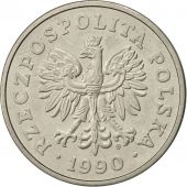 Poland, 50 Zlotych, 1990, Warsaw, AU(55-58), Copper-nickel, KM:216