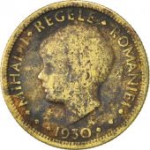 Roumanie, Mihai I, 5 Lei, 1930, B+, Nickel-brass, KM:48