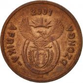 South Africa, 5 Cents, 2001, Pretoria, EF(40-45), Copper Plated Steel, KM:223