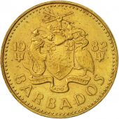 Barbados, 5 Cents, 1982, Franklin Mint, EF(40-45), Brass, KM:11