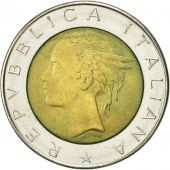Italy, 500 Lire, 1983, Rome, EF(40-45), Bi-Metallic, KM:111