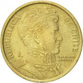 Chile, 10 Pesos, 2003, Santiago, SUP, Aluminum-Bronze, KM:228.2