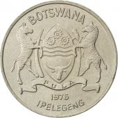 Botswana, 50 Thebe, 1976, British Royal Mint, AU(55-58), Copper-nickel, KM:7