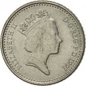 Great Britain, Elizabeth II, 5 Pence, 1991, AU(55-58), Copper-nickel, KM:937b