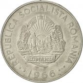 Romania, 3 Lei, 1966, AU(55-58), Nickel Clad Steel, KM:96