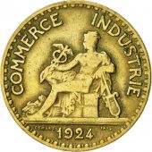 France, Chambre de commerce, 50 Centimes, 1924, Paris, TB+, Aluminum-Bronze