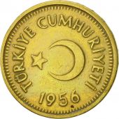 Turkey, 10 Kurus, 1956, AU(50-53), Brass, KM:888