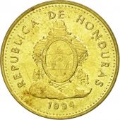 Honduras, 5 Centavos, 1994, AU(55-58), Brass, KM:72.3