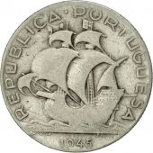 Portugal, 2-1/2 Escudos, 1945, TB+, Argent, KM:580