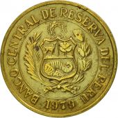 Peru, 5 Soles, 1979, Lima, AU(55-58), Brass, KM:271