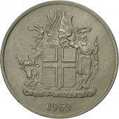Iceland, 5 Kronur, 1969, AU(55-58), Copper-nickel, KM:18