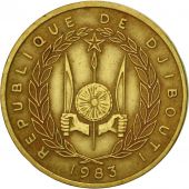 Djibouti, 10 Francs, 1983, Paris, AU(50-53), Aluminum-Bronze, KM:23