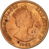 les Camans, Elizabeth II, Cent, 1996, British Royal Mint, TTB, Copper Plated