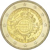 Allemagne, 2 Euro, 10 ans de lEuro, 2012, SUP+, Bi-Metallic