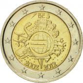 Belgium, 2 Euro, 10 ans de lEuro, 2012, MS(60-62), Bi-Metallic