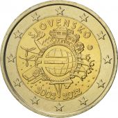 Slovaquie, 2 Euro, 10 ans de lEuro, 2012, SUP+, Bi-Metallic