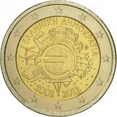Grce, 2 Euro, 10 ans de lEuro, 2012, SUP+, Bi-Metallic