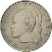 Liberia, Dollar, 1966, AU(55-58), Copper-nickel, KM:18a.1