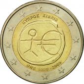 Cyprus, 2 Euro, EMU, 2009, AU(50-53), Bi-Metallic