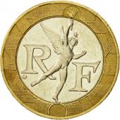 France, Gnie, 10 Francs, 1989, Paris, EF(40-45), Bi-Metallic, KM:964.1