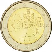 Slovnie, 2 Euro, Franc Rozman-Stane, 2011, SPL, Bi-Metallic, KM:100