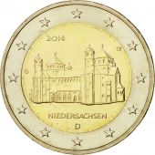 Germany, 2 Euro, Basse-Saxe, 2014, MS(63), Karlsruhe, Bi-Metallic