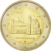 Germany, 2 Euro, Basse-Saxe, 2014, MS(63), Hambourg, Bi-Metallic