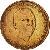 Rwanda, 5 Francs, 1964, EF(40-45), Bronze, KM:6