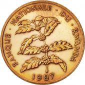 Rwanda, 5 Francs, 1987, British Royal Mint, TTB, Bronze, KM:13