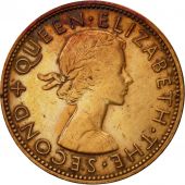 Nouvelle-Zlande, Elizabeth II, Penny, 1959, TTB, Bronze, KM:24.2