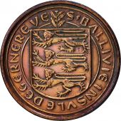 Guernsey, Elizabeth II, 1/2 New Penny, 1971, Heaton, EF(40-45), Bronze, KM:20