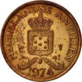 Netherlands Antilles, Juliana, Cent, 1974, TTB, Bronze, KM:8