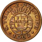 SAINT THOMAS & PRINCE ISLAND, 10 Centavos, 1962, EF(40-45), Bronze, KM:15