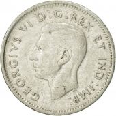 Canada, George VI, 10 Cents, 1947, Royal Canadian Mint, Ottawa, TTB, Argent