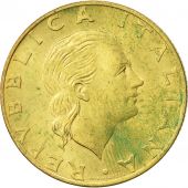 Italy, 200 Lire, 1989, Rome, AU(55-58), Aluminum-Bronze, KM:130