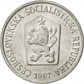 Czechoslovakia, 10 Haleru, 1967, AU(50-53), Aluminum, KM:49.1