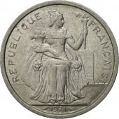 Nouvelle-Caldonie, 2 Francs, 1971, Paris, SUP, Aluminium, KM:9