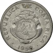 Costa Rica, 5 Centimos, 1958, AU(50-53), Stainless Steel, KM:184.1a