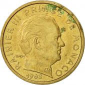 Monaco, Rainier III, 10 Centimes, 1962, AU(50-53), Aluminum-Bronze, KM:142