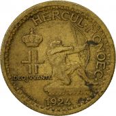 Monaco, Louis II, 50 Centimes, 1924, Poissy, TTB, Aluminum-Bronze, KM:110