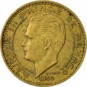 Monaco, Rainier III, 20 Francs, Vingt, 1950, TTB, Aluminum-Bronze, KM:131