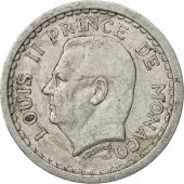 Monaco, Louis II, Franc, Undated (1943), Poissy, EF(40-45), Aluminum, KM:120