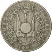 Djibouti, 100 Francs, 1991, Paris, VF(30-35), Copper-nickel, KM:26